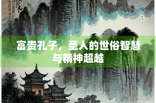 富贵孔子，圣人的世俗智慧与精神超越