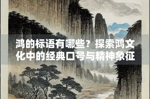 鸿的标语有哪些？探索鸿文化中的经典口号与精神象征