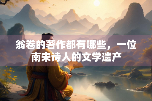 翁卷的著作都有哪些，一位南宋诗人的文学遗产