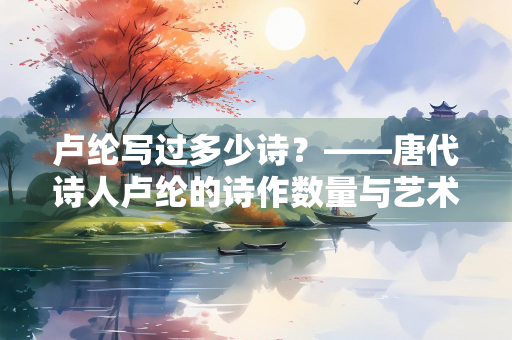 卢纶写过多少诗？——唐代诗人卢纶的诗作数量与艺术成就探析