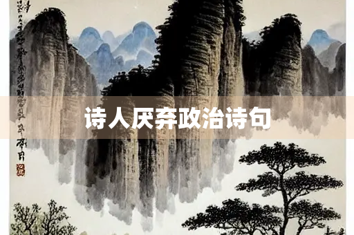 诗人厌弃政治诗句