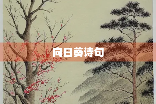 向日葵诗句