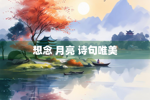 想念 月亮 诗句唯美
