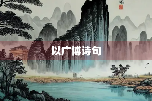 以广博诗句