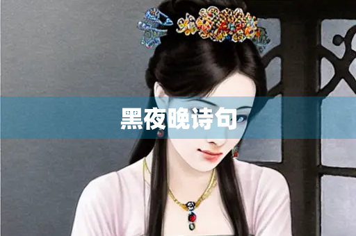 黑夜晚诗句