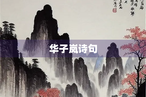 华子岚诗句