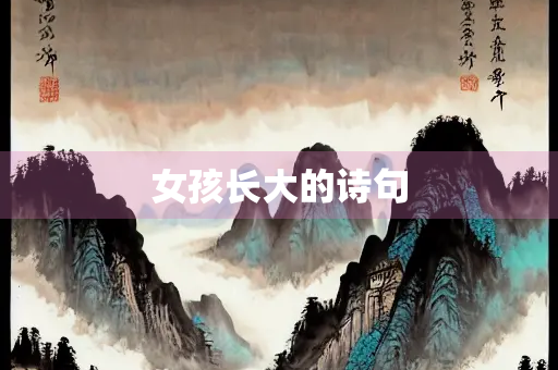 女孩长大的诗句