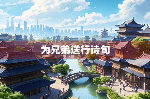 为兄弟送行诗句
