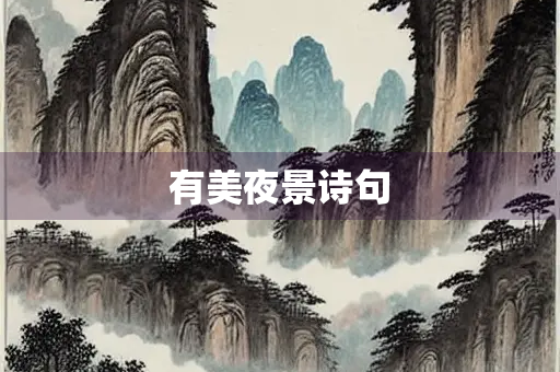 有美夜景诗句