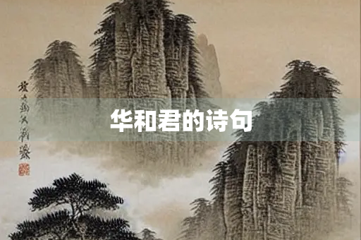 华和君的诗句