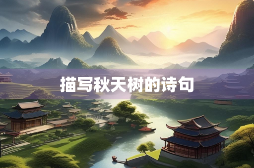 描写秋天树的诗句