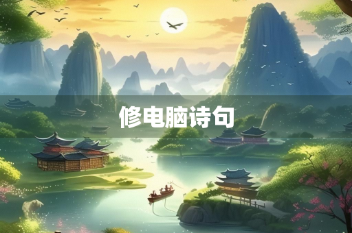 修电脑诗句
