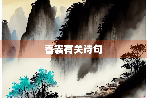 香囊有关诗句