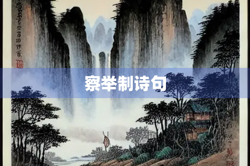察举制诗句