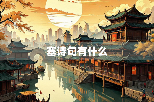 塞诗句有什么