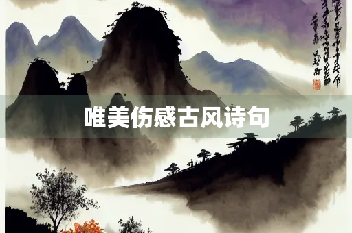 唯美伤感古风诗句