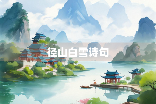 径山白雪诗句