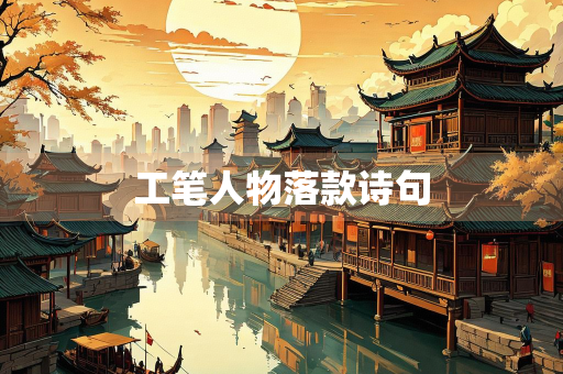 工笔人物落款诗句