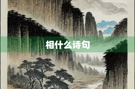 相什么诗句