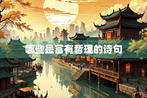 哪些是富有哲理的诗句
