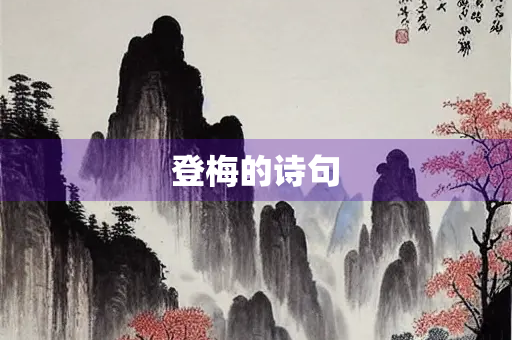 登梅的诗句