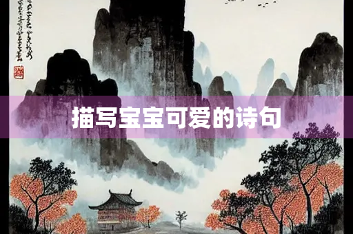 描写宝宝可爱的诗句