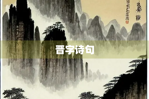 晋字诗句