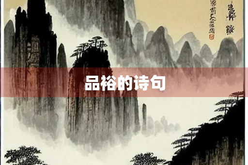 品裕的诗句