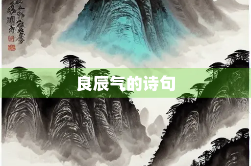 良辰气的诗句