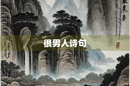 很男人诗句