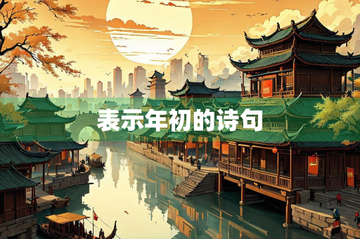 表示年初的诗句