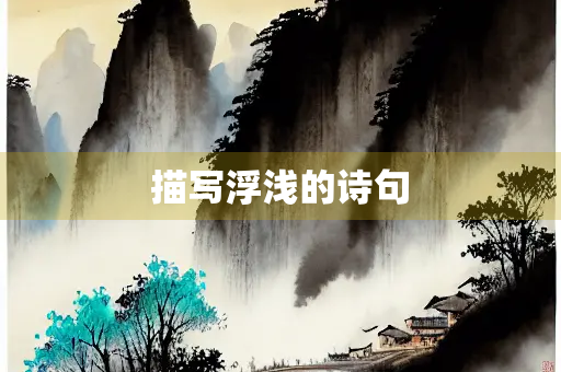 描写浮浅的诗句