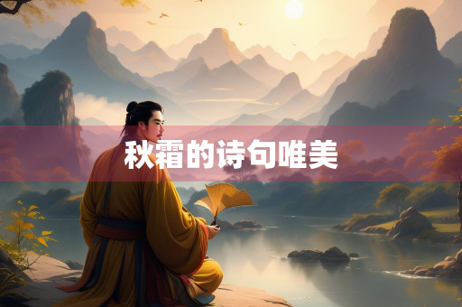 秋霜的诗句唯美