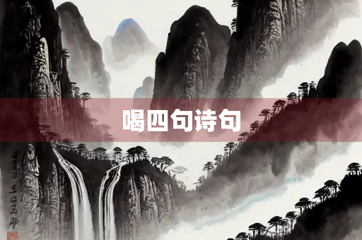 喝四句诗句