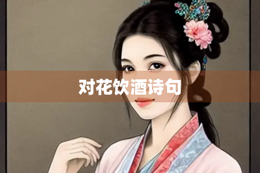 对花饮酒诗句