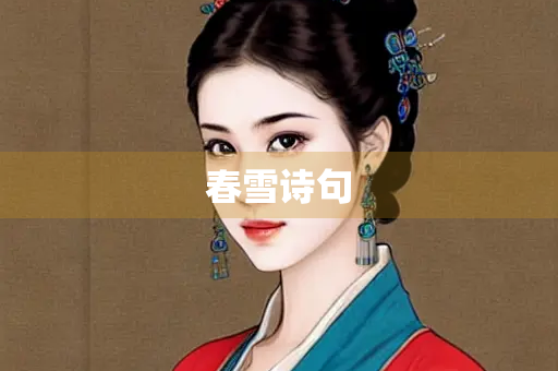 春雪诗句