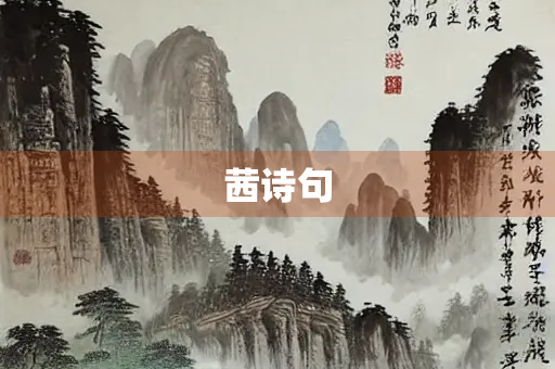茜诗句