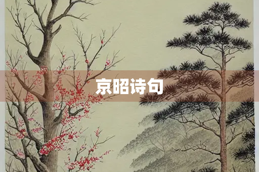 京昭诗句