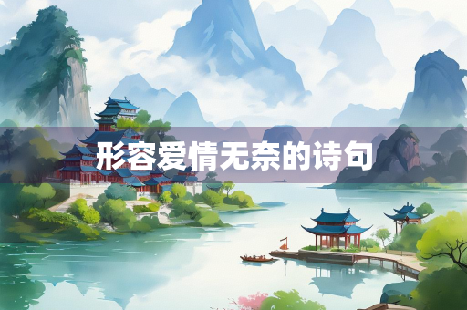 形容爱情无奈的诗句