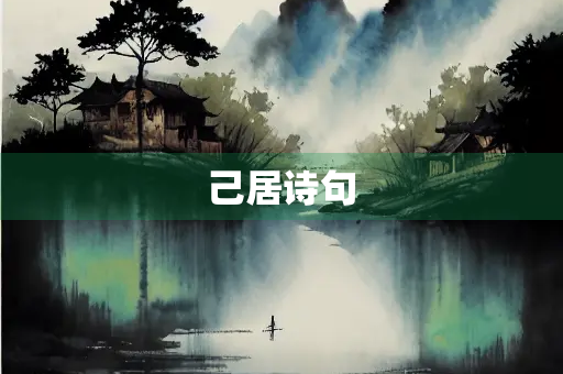 己居诗句