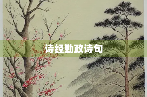诗经勤政诗句