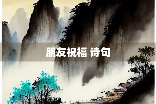 朋友祝福 诗句