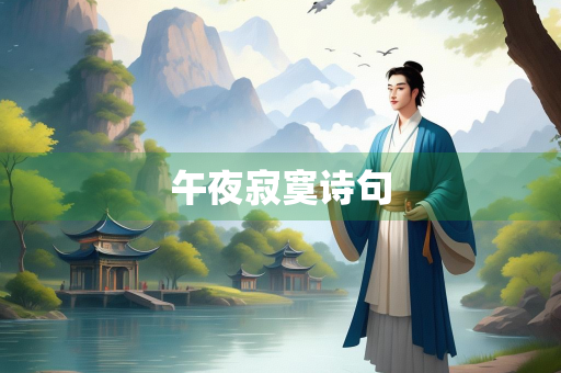 午夜寂寞诗句