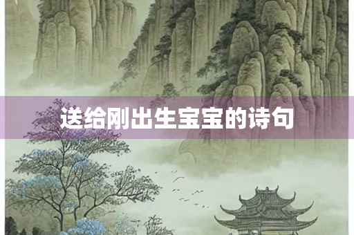 送给刚出生宝宝的诗句