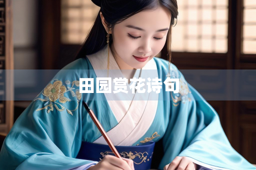 田园赏花诗句
