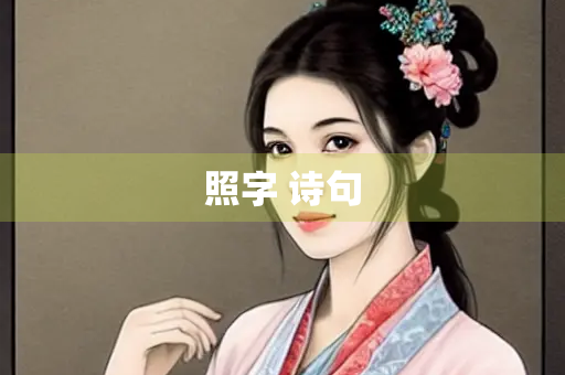 照字 诗句