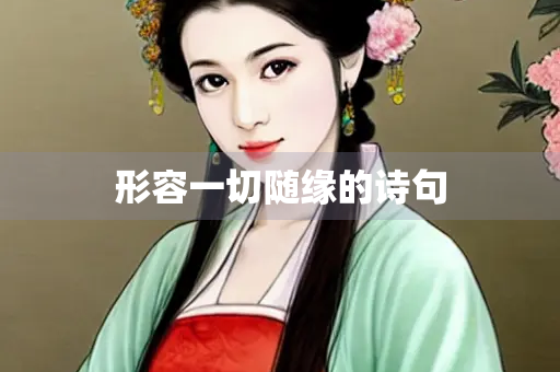 形容一切随缘的诗句
