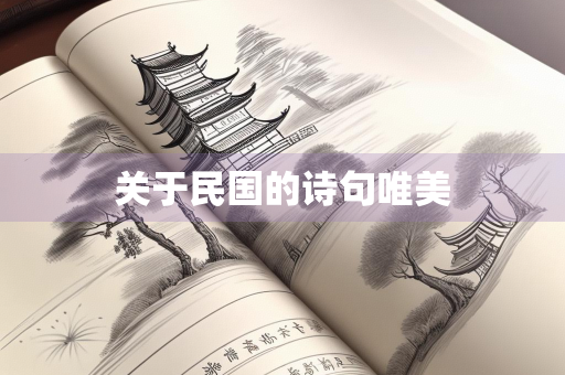 关于民国的诗句唯美