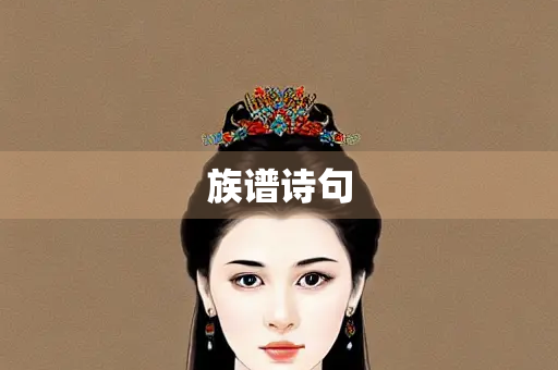 族谱诗句