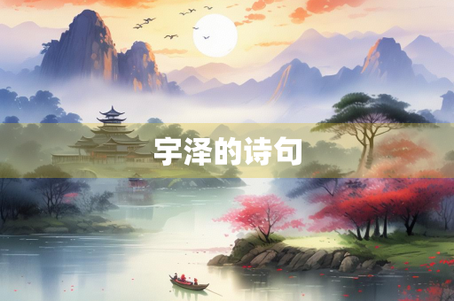 宇泽的诗句